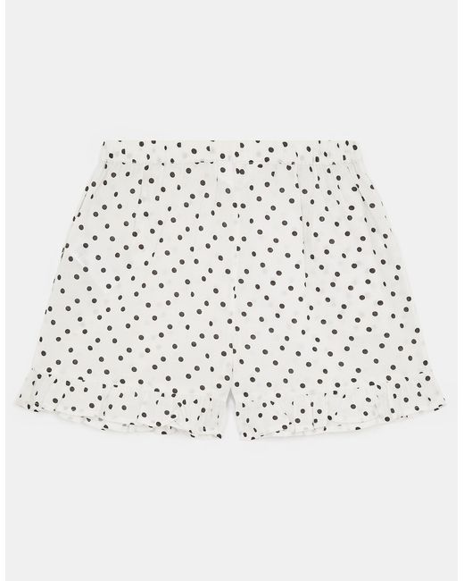 Accessorize White Polka Dot Shorts