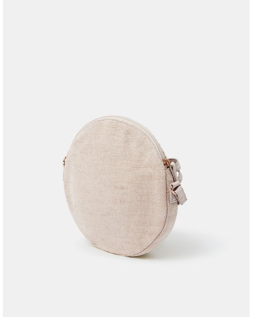 Accessorize White Round Macrame Bag