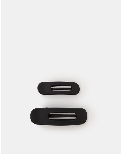 Accessorize White 2-Pack Salon Hair Clips