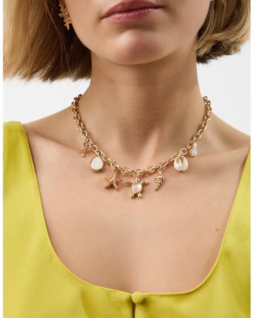 Accessorize Natural Ocean Charm Necklace