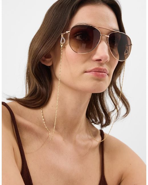 Accessorize White Twisted Sunglasses Chain
