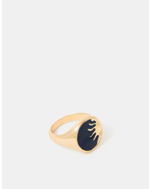 Accessorize White Sun Signet Ring
