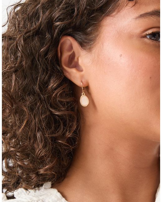 Accessorize White 3-Pack Mini Stone Drop Hoop Earrings