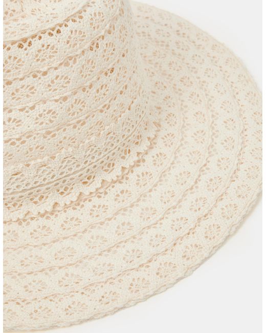 Accessorize Blue Lace Fedora Hat