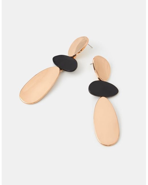 Accessorize Black Irregular Drop Earrings