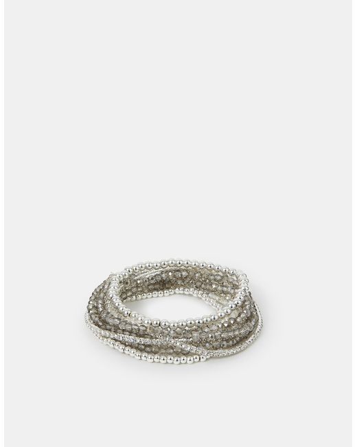 Accessorize Natural 9-Pack Mix Stretch Bracelets