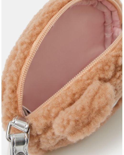 Accessorize White Fluffy Bear Crossbody Bag