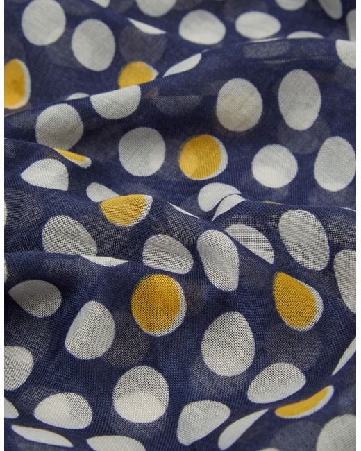Accessorize White Lightweight Polka Dot Scarf