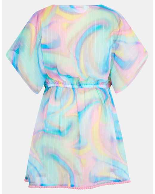 Accessorize Blue Shimmer Ombré Kaftan