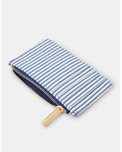 Accessorize Blue Shell Embroidered Cardholder