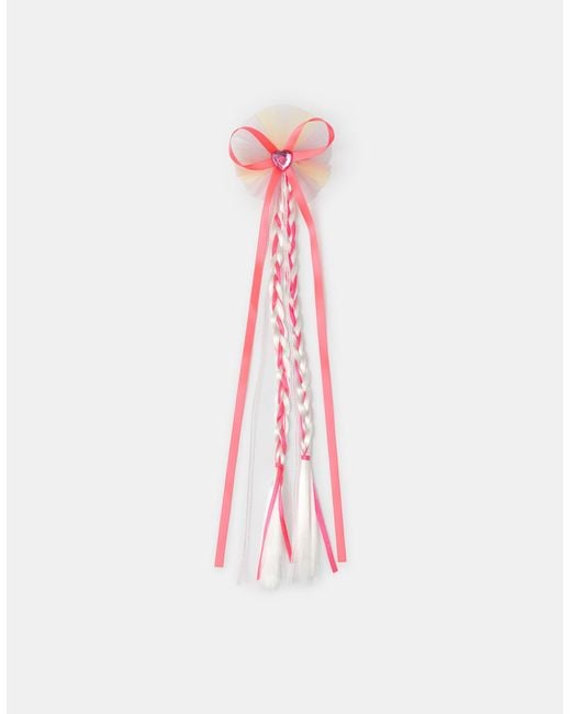 Accessorize Pink Neon Rosette Fake Hair Clip