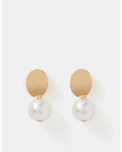 Accessorize White Pearl Drop Earrings