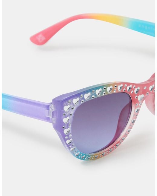 Accessorize White Foiled Hearts Sunglasses