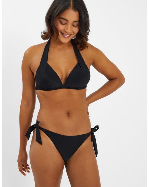 Accessorize Black Bunny Side Tie Bikini Bottoms