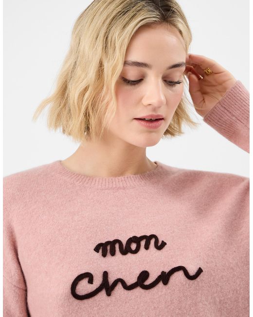 Accessorize Pink Polyester/Acrylic Mon Cheri Jumper