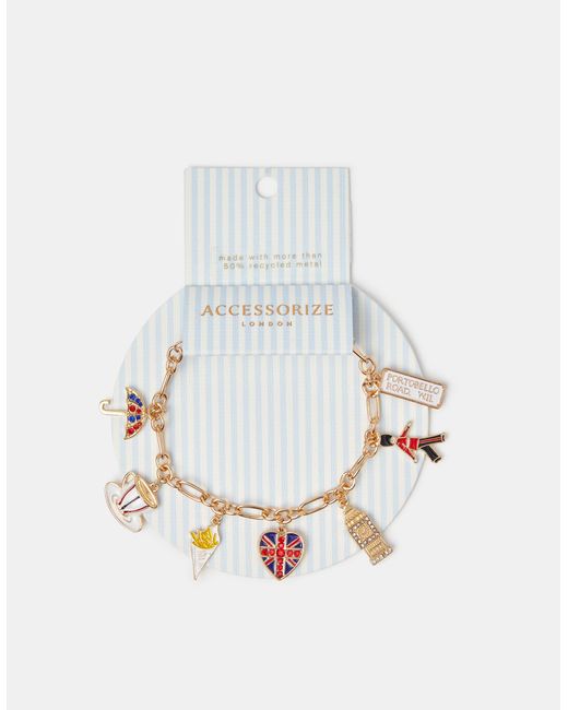 Accessorize White London Charm Bracelet