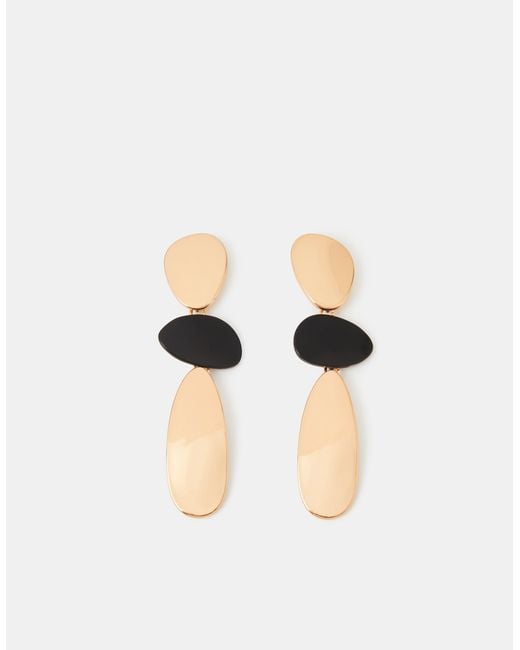 Accessorize Black Irregular Drop Earrings