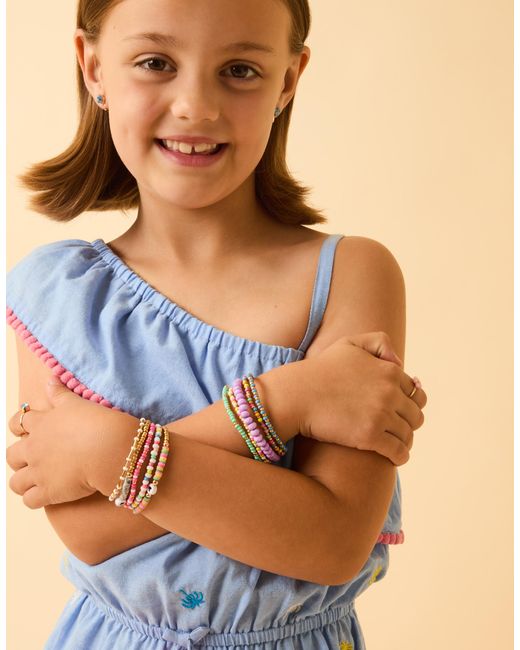 Accessorize Metallic Heart Stretch Bracelets