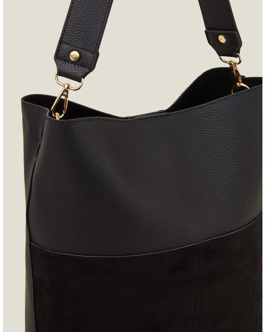 Accessorize Women's Bucket Shoulder Bag Black