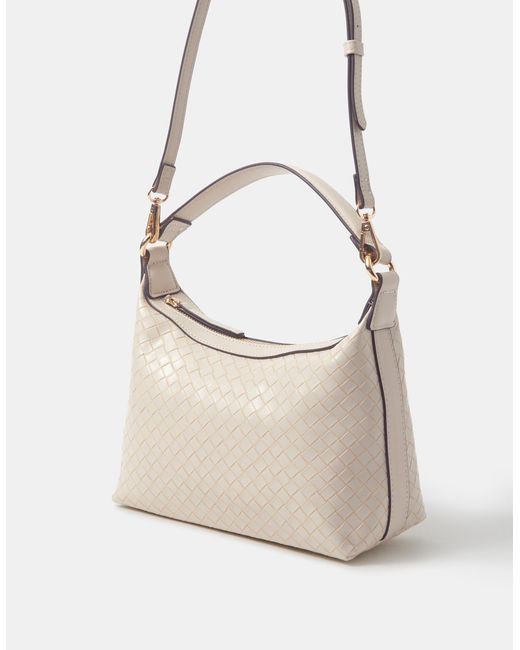 Accessorize Natural Woven Handheld Bag