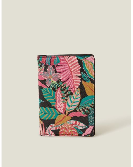 Accessorize Multicolor Tropical Print Passport Holder