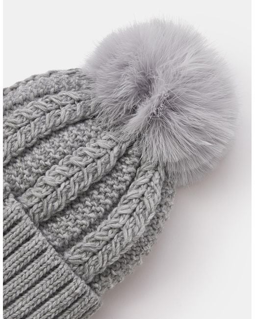 Accessorize Green Pom-Pom Beanie Hat
