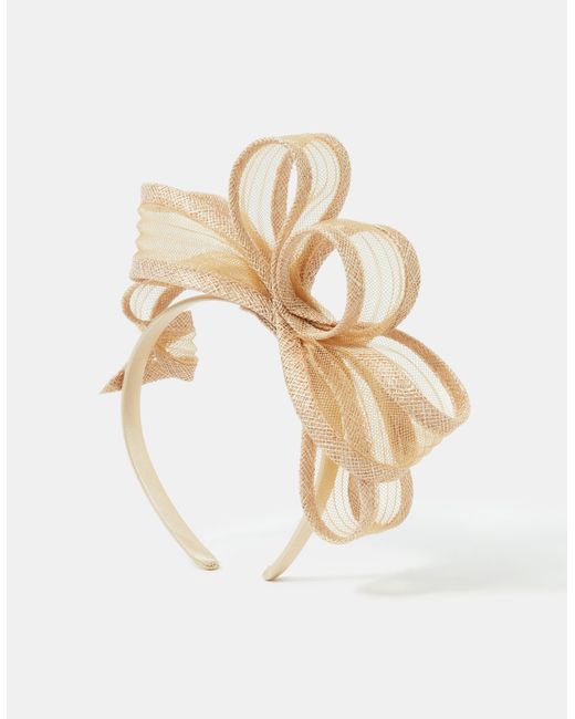 Accessorize Natural Loop Bow Fascinator