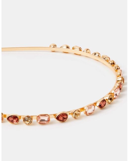 Accessorize Natural Gem Metal Headband