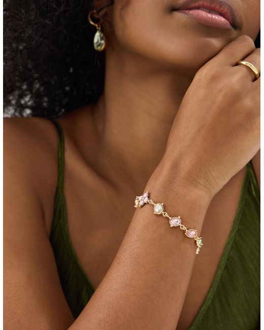 Accessorize Metallic Gemstone Bracelet