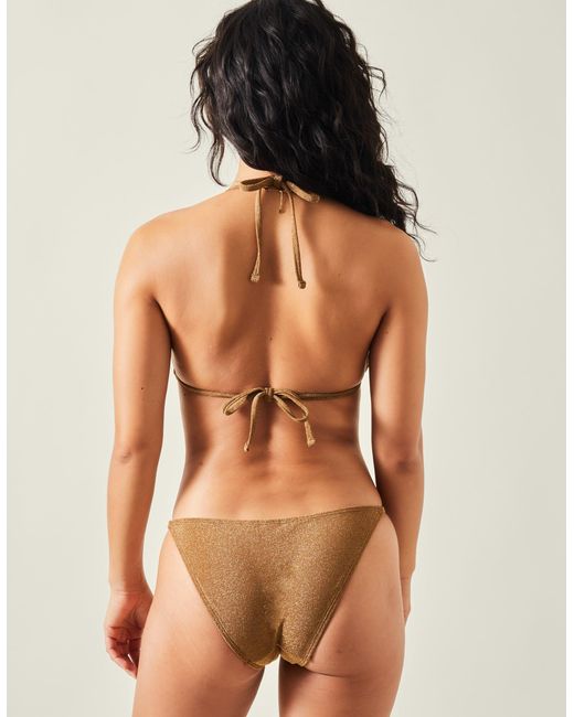 Accessorize Natural Shimmer Bikini Bottoms