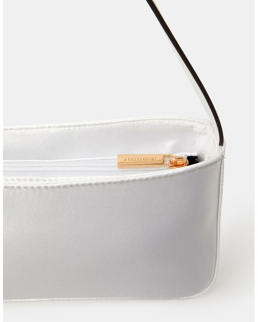 Accessorize Brown Satin Shoulder Bag