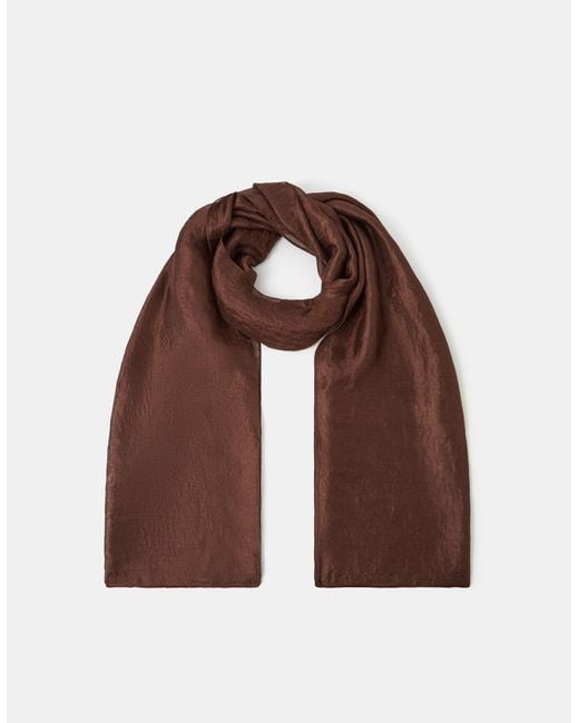 Accessorize Brown Lightweight Shimmer Scarf