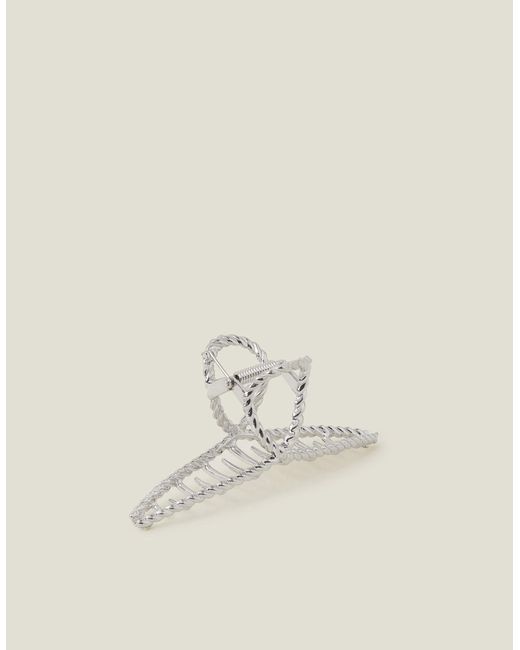 Accessorize Natural Twisted Metal Claw Clip