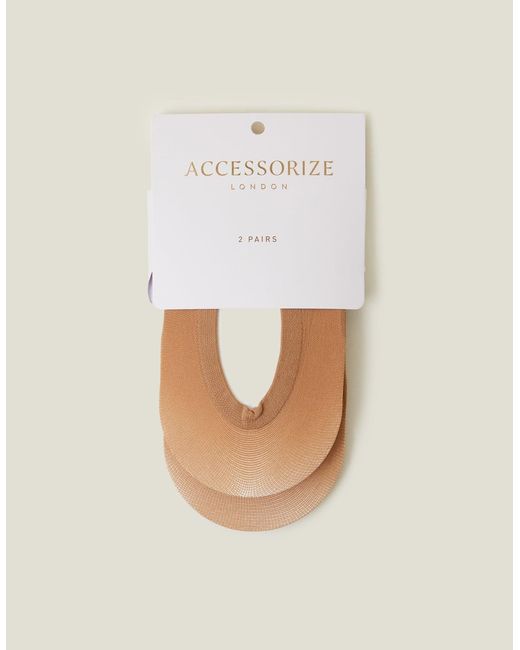 Accessorize White 2-Pack Footsie Socks
