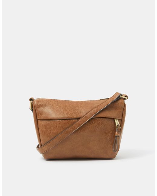 Accessorize Pink Zip Front Crossbody Bag