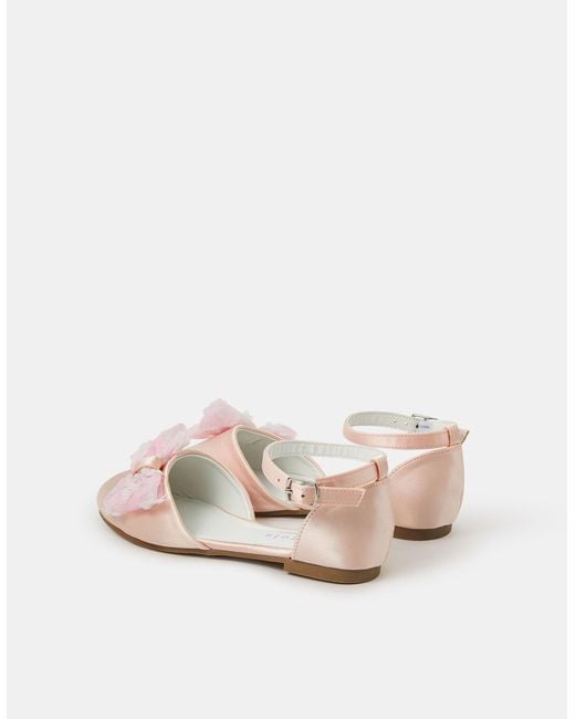 Accessorize Pink Sequin Bow Two-Part Shoes
