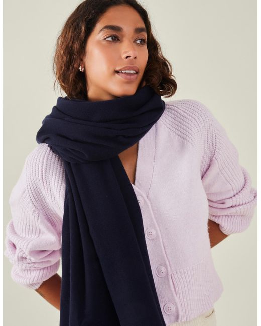 Accessorize Black Grace Super-Soft Blanket Scarf