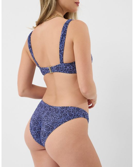 Accessorize Blue Floral Bikini Bottoms