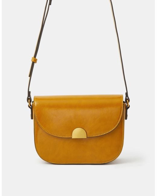 Accessorize Orange Patent Crossbody Bag