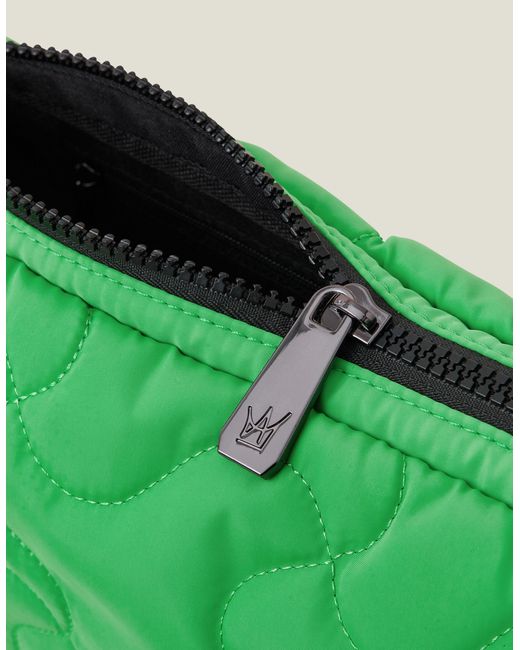 Accessorize Women's Green Stylish Quilted Cross-body Bag