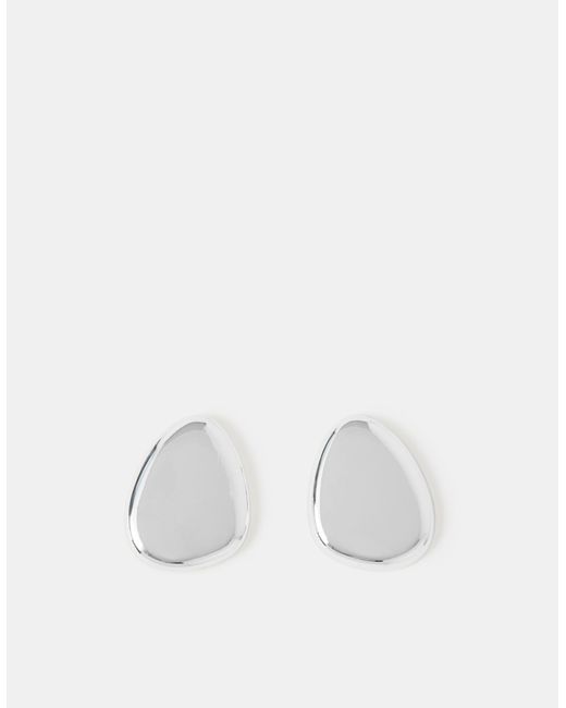 Accessorize White Sculptural Stud Earrings