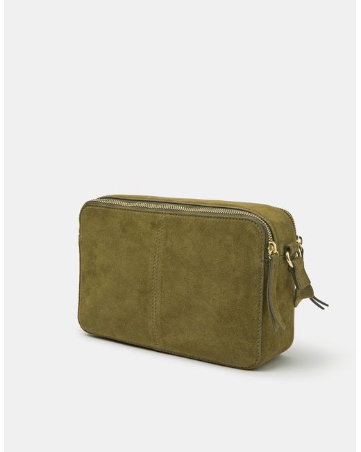 Accessorize Multicolor Double Zip Suede Camera Bag