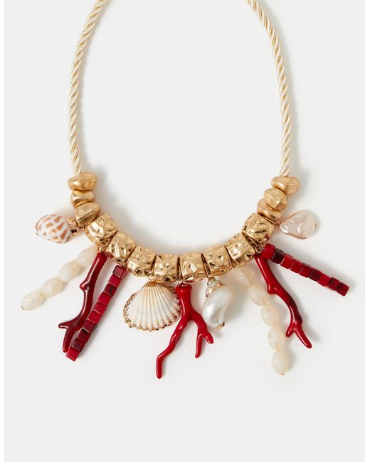 Accessorize Brown Reef Statement Necklace
