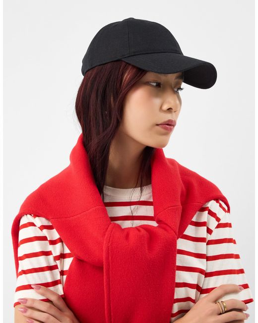 Accessorize Black Twill Baseball Cap