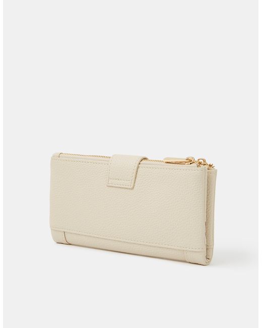 Accessorize Natural Buckle Faux Leather Purse