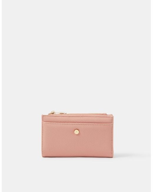 Accessorize Pink Slimline Zip Purse