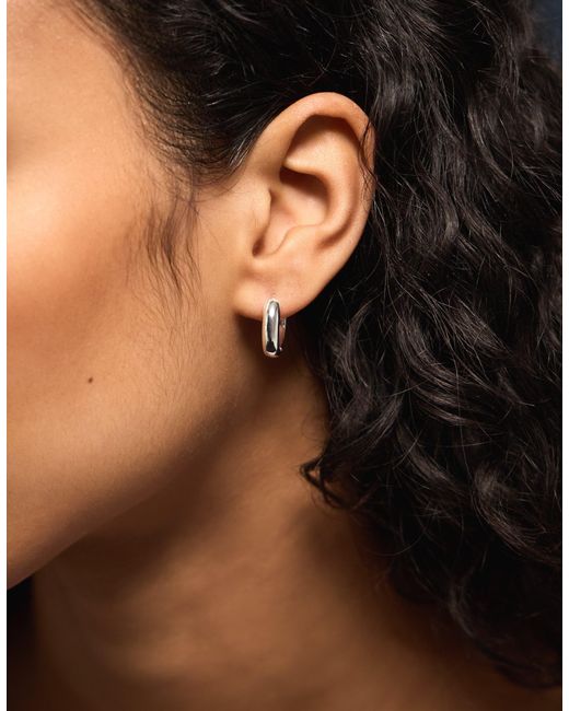 Accessorize Black 3-Pack Sterling-Plated Hoop Earrings