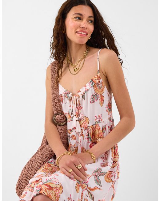 Accessorize Pink Floral Print Mini Dress