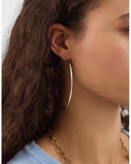 Accessorize Natural Large Hoop Earrings