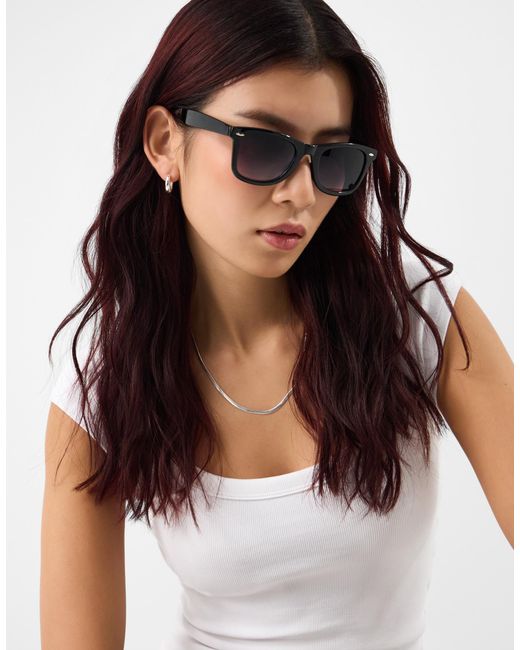 Accessorize White Classic Square Sunglasses